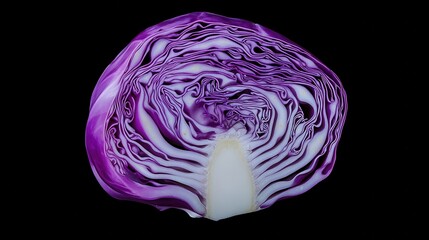 Obraz premium A close up of a purple cabbage