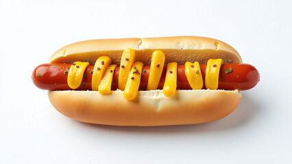 white backgroundting hot dog perfect strips skill takes practice