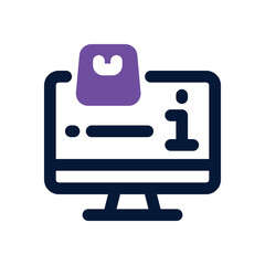 information dual tone icon. Sleek and modern vector icon for websites, mobile apps, marketing materials, and corporate design. Fully scalable and ready to use.