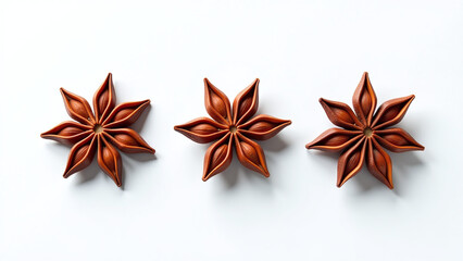 Fototapeta premium star anise images crisp white background provide striking visual contrast still