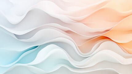 A series of white and blue waves that are overlapping each other