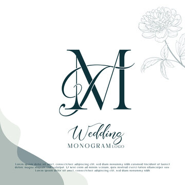 TM, MT Initial Wedding Logo Monogram