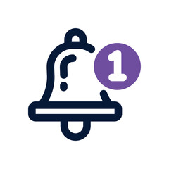 notification dual tone icon. Sleek and modern vector icon for websites, mobile apps, marketing materials, and corporate design. Fully scalable and ready to use.