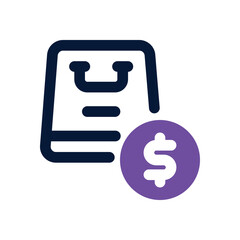 buy dual tone icon. Sleek and modern vector icon for websites, mobile apps, marketing materials, and corporate design. Fully scalable and ready to use.