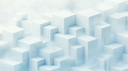 A white background with a lot of cubes