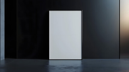 Empty Modern Interior Design with Black Frame