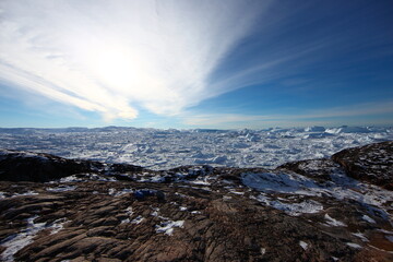 Obraz premium Arctic iceberg landscape in Ilulissat, Greenland