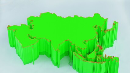 Fototapeta premium Explore this 3D Asia continent map, designed with precision and detail. Perfect for geography projects, educational materials, business presentations, travel visuals, global trade, and cartography-bas