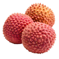 Lychee fruit isolated on transparent background 