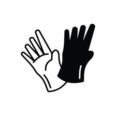 Obraz premium Gloves Vector icon