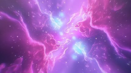 Lo-Fi Crimson Sunset at the Universe's Edge &ndash; Cosmic Glow with Pastel Nebulae