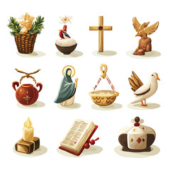 Philippine Christmas Symbols: Parol, Cross, Santo Niño, Virgin Mary and More