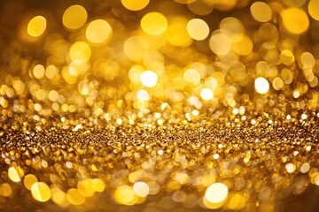 A detailed close up of a beautiful piece of gold covered in glitter