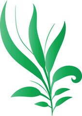 green leaf isolated on white background,Green Leaf Ecology Nature Element Vector Icon Of Go Green