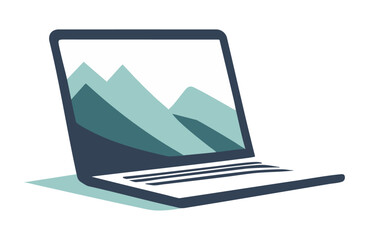 Laptop notebook illustration