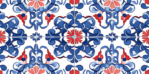 Naklejka premium Seamless Traditional Emirati Sadu Weaving Pattern in Earthy Tones for Textile, Rugs, or Interior Design