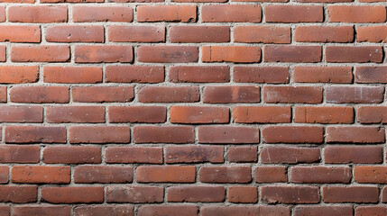 Detailed Close Up Of Red And Brown Brick Wall Texture Background With Visible Surface Detail