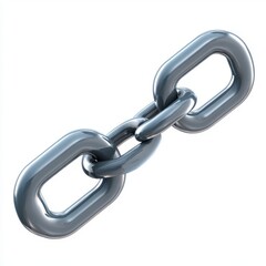 Obraz premium Close Up of Interlocking Metal Chain Links