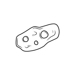 asteroid icon doodle