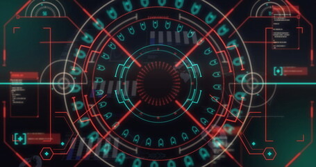 Image of data processing over scope scanning