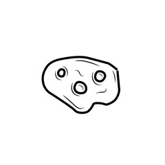 asteroid icon doodle