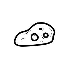 asteroid icon doodle
