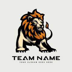 Lions mascot sport logo