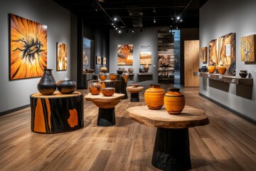 A local museum featuring an exhibit highlighting Hispanic contributions to art, music, and science