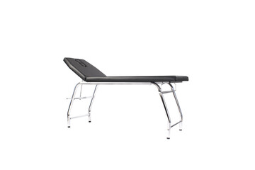 black physiotherapy table – adjustable medical massage bed for clinics, rehabilitation, and treatment rooms