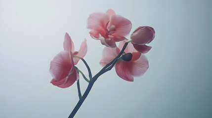 Plakat pink orchid flower