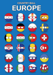 Countryballs of Europe