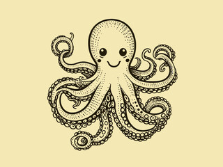 Fototapeta premium Little Octopus