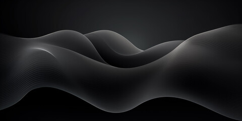 Fototapeta premium Abstract waves in soft gradients create a serene and modern visual experience.