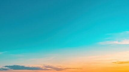 Obraz premium Vibrant Blue Sky with Fluffy White Clouds Creating a Serene Atmosphere