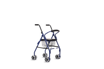 rollator walker with wheels, seat, and basket – mobility aid for seniors and people with reduced mobility