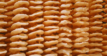 Chengdu, Sichuan, China. Fried Spiral Potato Chips, Curly Fries On Stick. Spiral Chips. Beer Snack. Asian Street Food. Asian Cuisine. Popular Street Snacks. Gastronomic Tourism