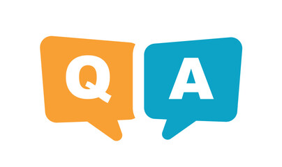 FAQ, Q and A questions and answers icon. 