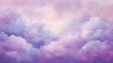 Fototapeta premium clouds floating in a dreamy pink and lavender sky 