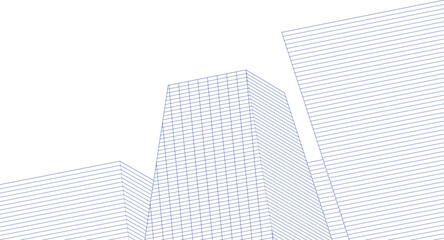 Fototapeta premium ​​abstract architecture 3d illustration background