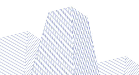 Fototapeta premium ​​abstract architecture 3d illustration background