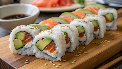 Fresh Sushi Maki with Fragrant Rice – Japanese Specialty