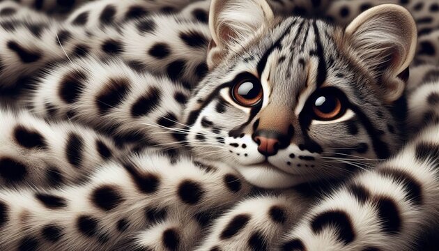 Margay Fur Spotted fur from margays used in various garments and