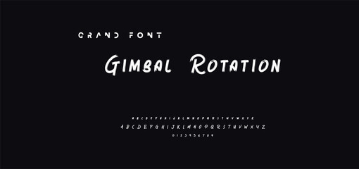 Lettering font isolated on black background. Texture alphabet in street art and graffiti style. Grunge and dirty effect.  Vector brush letters.