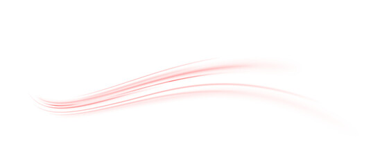 Elegant Red Light Wave Flowing Gracefully in a Minimalist Abstract Design