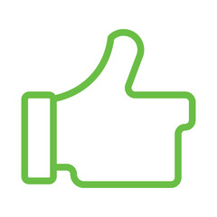 green thumbs down icon