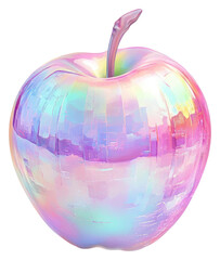 Obraz premium PNG Cursed apple illustration digital fruit.