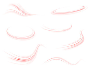 Soft and Dynamic Red Motion Streak Creating a Sense of Energy and Movement