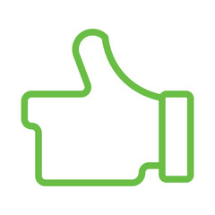 green thumbs down icon