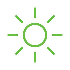 green sun icon