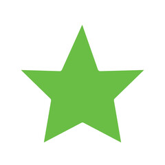 Obraz premium green star icon